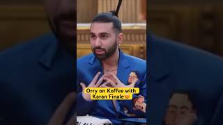 Orry on Koffee with Karan Finale episode is super funny viral short [upl. by Ajram]