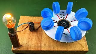 Electric Power Free Energy Generator With DC Motor 100 New Experiment Science Project at Home [upl. by Fadden357]