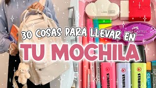 ¿ Que debes LLEVAR en TU MOCHILA Escolar [upl. by Coffeng]