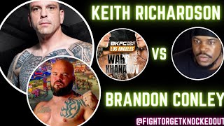 BKFC Fight Night Los Angeles Keith Richardson x Brandon Conley [upl. by Ellinet]