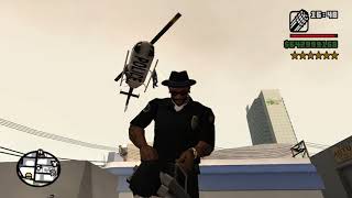 GTA San Andreas  Minigun Rampage  Six Star Wanted Level Escaped [upl. by Boyt136]