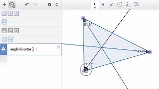 Angle Bisector  Desmos Geometry [upl. by Eddie695]