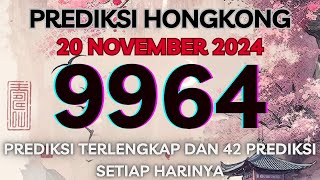 PREDIKSI HK 20 NOVEMBER 2024  BOCORAN TOGEL HONGKONG MALAM INI  RUMUS KEPALA EKOR HK JITU [upl. by Rubina]