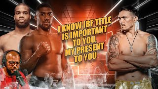 ☎️ Oleksandr Usyk Vacats IBF World Title😱 Anthony Joshua Vs Daniel Dubois September ❓ [upl. by Manon]