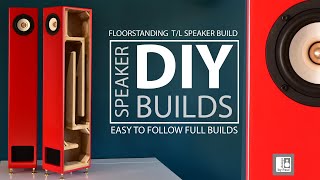 Transmission Line Speakers DIY Floorstanding Build with 4quot AIYIMA Full Range Drivers [upl. by Amabelle]