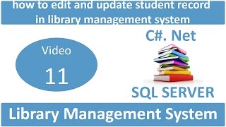 how to edit and update student record in library management system [upl. by Otreblada]