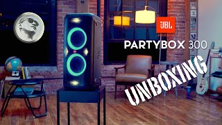 JBL PARTYBOX 300  UNBOXING [upl. by Icaj554]