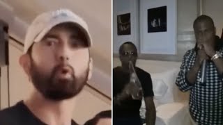 Eminem REACTS To Kevin Hart Being Spotted In Diddy Freak Off Video [upl. by Ladd]