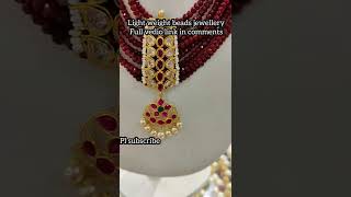 Light weight beads jewelleryGold beads jewelleryLight weight gold jewelleryLight weight goldharam [upl. by Akkim466]