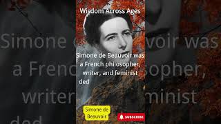 Wisdom Across AgesSimone de Beauvoir quote famousquotes celebrity [upl. by Josy]