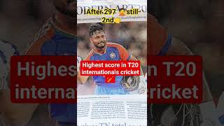 highest score in T20 internationals cricket 🏏 Current affair update Today currentaffair [upl. by Sabas741]