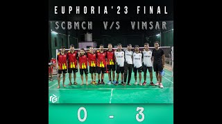 VIMSAR 🏆 Winning Moment of Badminton Final 🤘 VIMSAR Burla vs SCBMCH Cuttack  Euphoria [upl. by Atiz]