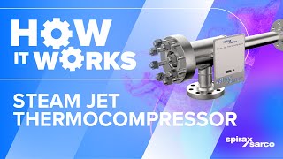 Spirax Sarco  Steam Jet Thermocompressor  How it Works [upl. by Concha]