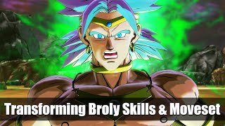 DLC 17 TRANSFORMING BROLY UNLOCKED  Dragon Ball Xenoverse 2 Full Moveset amp All Skills Gameplay [upl. by Latterll]