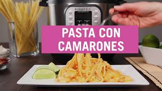 Pasta con camarones en Instant Pot [upl. by Esele]