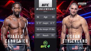 JARED CANNONIER VS SEAN STRICKLAND FULL FIGHT UFC VEGAS 66 [upl. by Adnala]