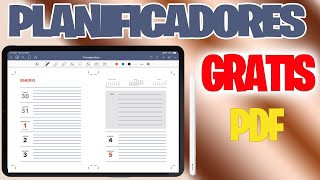 Calendarios y Planificadores GRATIS en PDF  GOODNOTES [upl. by Nnahaid580]