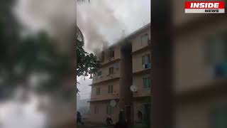 La Tour Koenig  Un appartement de la NHDC ravagé par les flammes [upl. by Assirrak151]