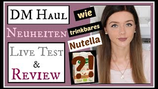 DM HAUL Juni 2017 ● NEUHEITEN im LIVE TEST  REVIEW ● schmeckt wie Nutella zum trinken [upl. by Nnasor]