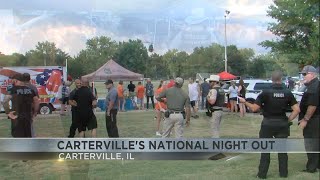 Cartervilles National Night Out helps the community meet their local police officers [upl. by Mccully793]