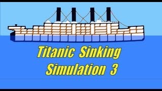 Titanic Sinking simulation 3 Ship Sinking Sandbox [upl. by Kceb340]