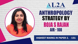 Anthropology Toppers Talk  By Roja S Rajan AIR 108 UPSC CSE2021 [upl. by Standish]