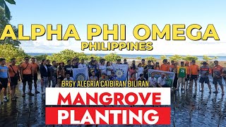 Mangroves Planting Initiated by Alpha Phi Omega Philippines  Biliran [upl. by Lenka]