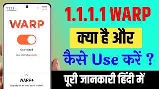 1111 Warp VPN app kaise use kare  1111 Warp VPN app kya hai  1111  warp app how to use [upl. by Nadabb]