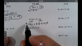 Alg 1 31 Graphing Linear Equations Parts 12 [upl. by Eeruhs175]