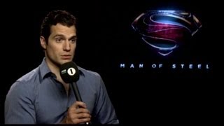 Henry Cavill AWKWARD interview with Nick Grimshaw [upl. by Enoek]