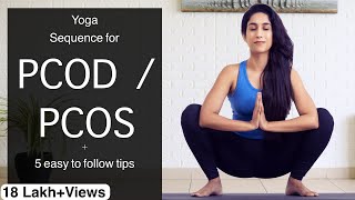 PCODPCOS yoga  Thyroid  Yoga for PCOD  PCOS  Yogbela [upl. by Valene577]