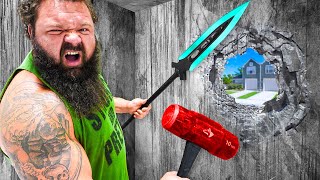 Worlds STRONGEST Man vs Unbreakable House trapped [upl. by Nuawtna646]