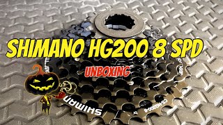 Shimano Casette HG200 8 speed 1232T Black Unboxing and Review  Original Or Shinoma 😂 [upl. by Yehs237]