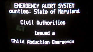 EAS Child Abduction Emergency for Maryland 2122010 [upl. by Erminna]