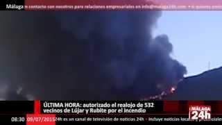 NOTICIA  Incendio en Sierra de Lújar en Granada obliga a evacuar a vecinos de la zona  Málaga24h [upl. by Kyle]