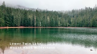 FULL HIKE Pacific Crest Trail Loop to Lower amp Upper Twin Lakes  Mount Hood Wilderness Oregon  4K [upl. by Biegel951]