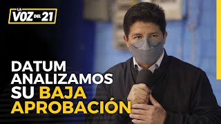 Analizamos la BAJA APROBACIÓN de Pedro Castillo Entrevista p21tv [upl. by Alaric]