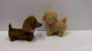 Walking Barking Toy Dogs  Beagle Dachshund Labradoodle [upl. by Dygert]