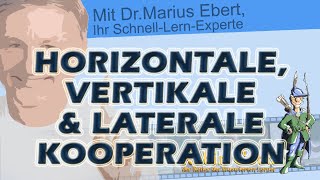 Kooperation auch Konzentration horizontal vertikal lateral [upl. by Notwen295]