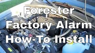 HOW TO INSTALL 2003 Subaru Forester Security System [upl. by Mixie81]