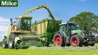 2020  Grass Silage with Krone BiG X  Fendt 820  818  Krone  Huiskamp BV  Gras hakselen [upl. by Nilknarf]