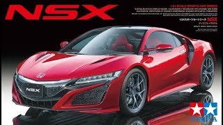 HONDA NSX TAMIYA 124 scale model FULL BUILD [upl. by Laen]