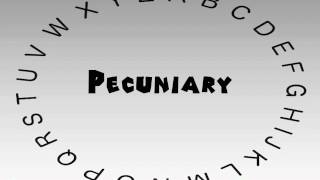 How to Say or Pronounce Pecuniary [upl. by Inalem909]