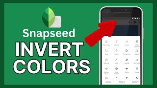 How to Invert Colors in Snapseed 2024 [upl. by Ninahs]