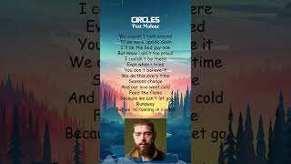 Post Malone  Circles Lyrics shorts [upl. by Nirol]