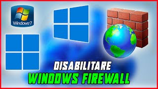 COME DISABILITARE WINDOWS DEFENDER FIREWALL SU WINDOWS 10 E 11 DISATTIVARE LANTIVIRUS TUTORIAL [upl. by Lanna]