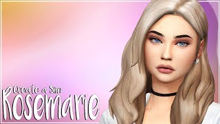 ROSEMARIE  The Sims 4  Create a Sim  CC list and sim download [upl. by Alleb]