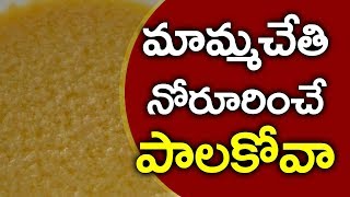 How to make Palkova l How to make Milk kova l పాలకోవా l Indian Sweet l Villagefood4u [upl. by Ettezzil]