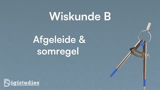 Wiskunde B  Afgeleide somregel amp verschilregel Eindexamen [upl. by Initof93]