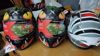 New Helmet Axor Street😱Panther Axor Retro Dominator Apex Hex 2 Riding Gloves Lone Ranger [upl. by Edia]